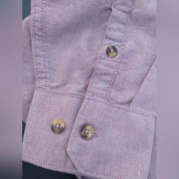 Men's Billabong Button Down Shirt, Size Large, Tailored Fit / Stretch, P… - Picture 7 of 12